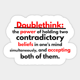 Doublethink Sticker